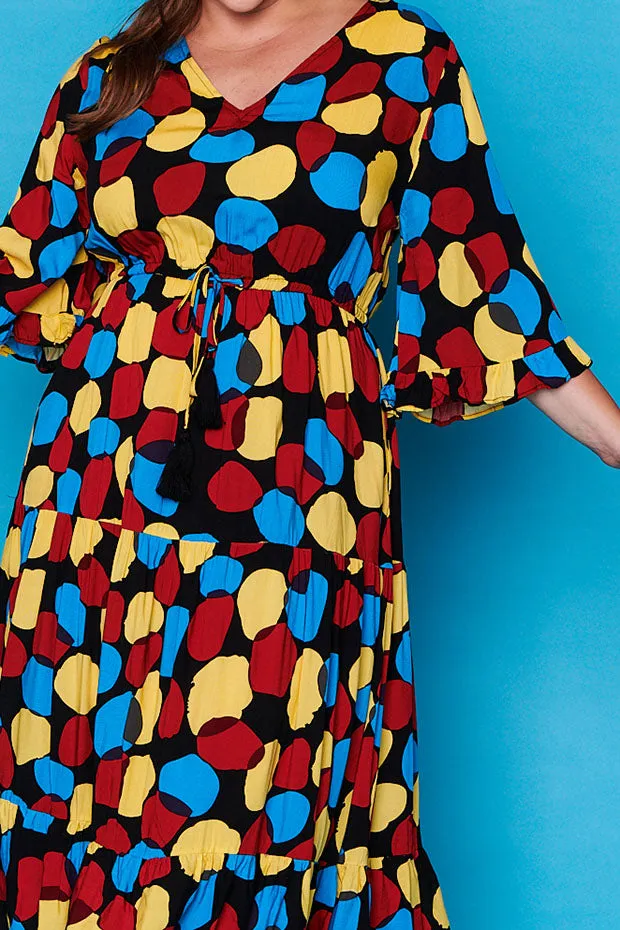 Suzanna Black Spots Dress