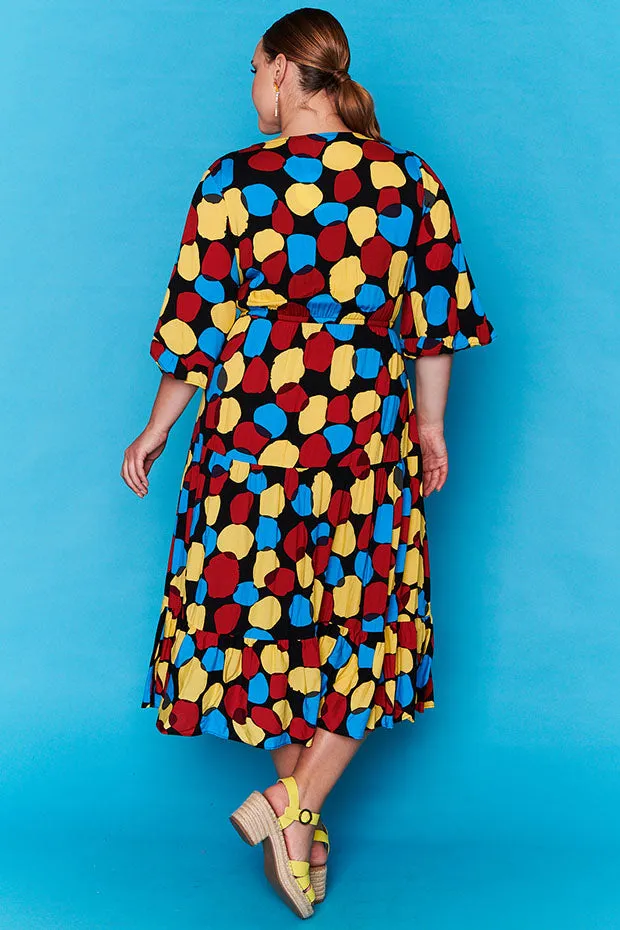 Suzanna Black Spots Dress