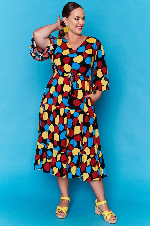 Suzanna Black Spots Dress