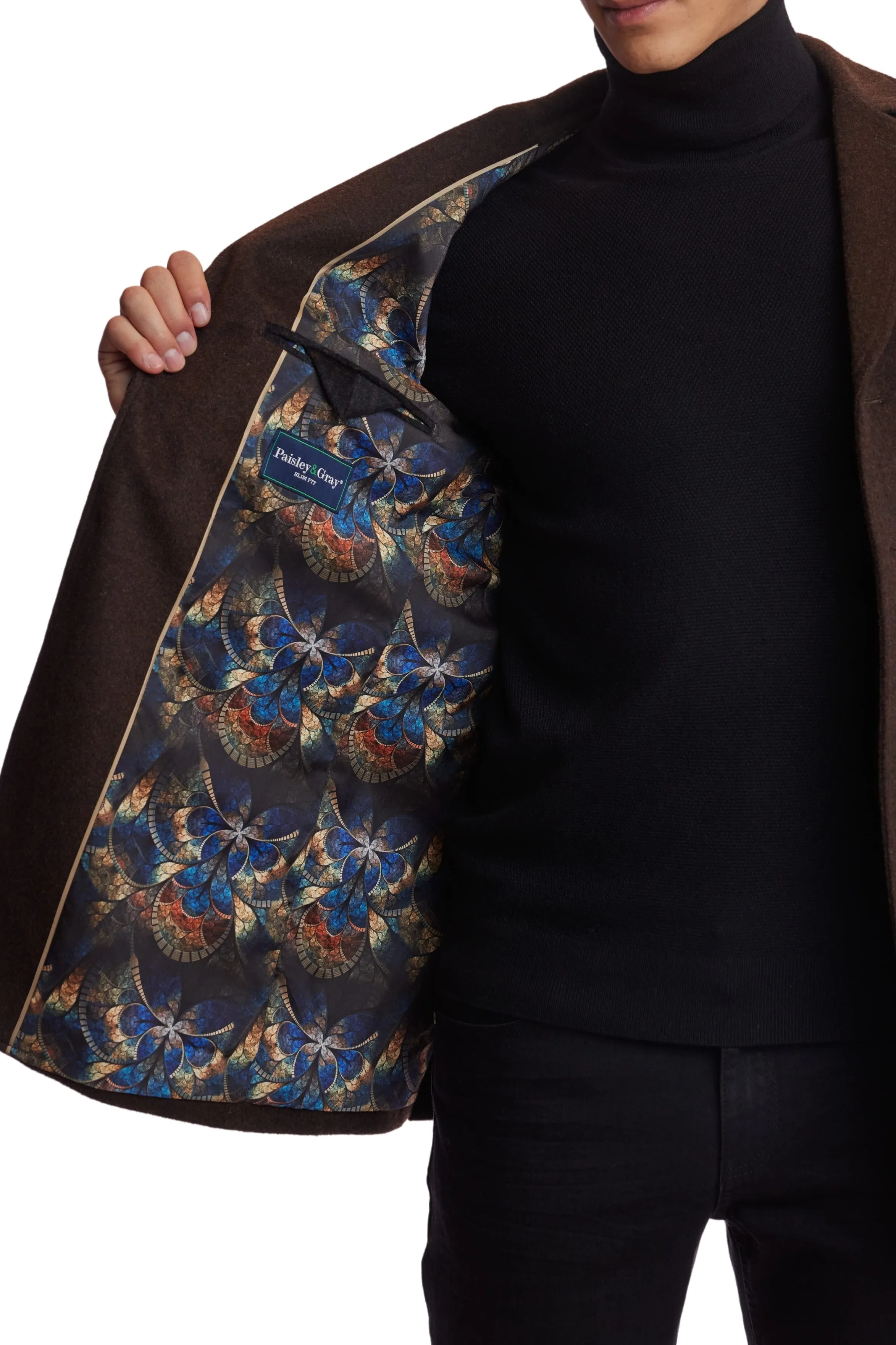 Utility Epaulette Jacket - slim - Chocolate Brown Soft Touch