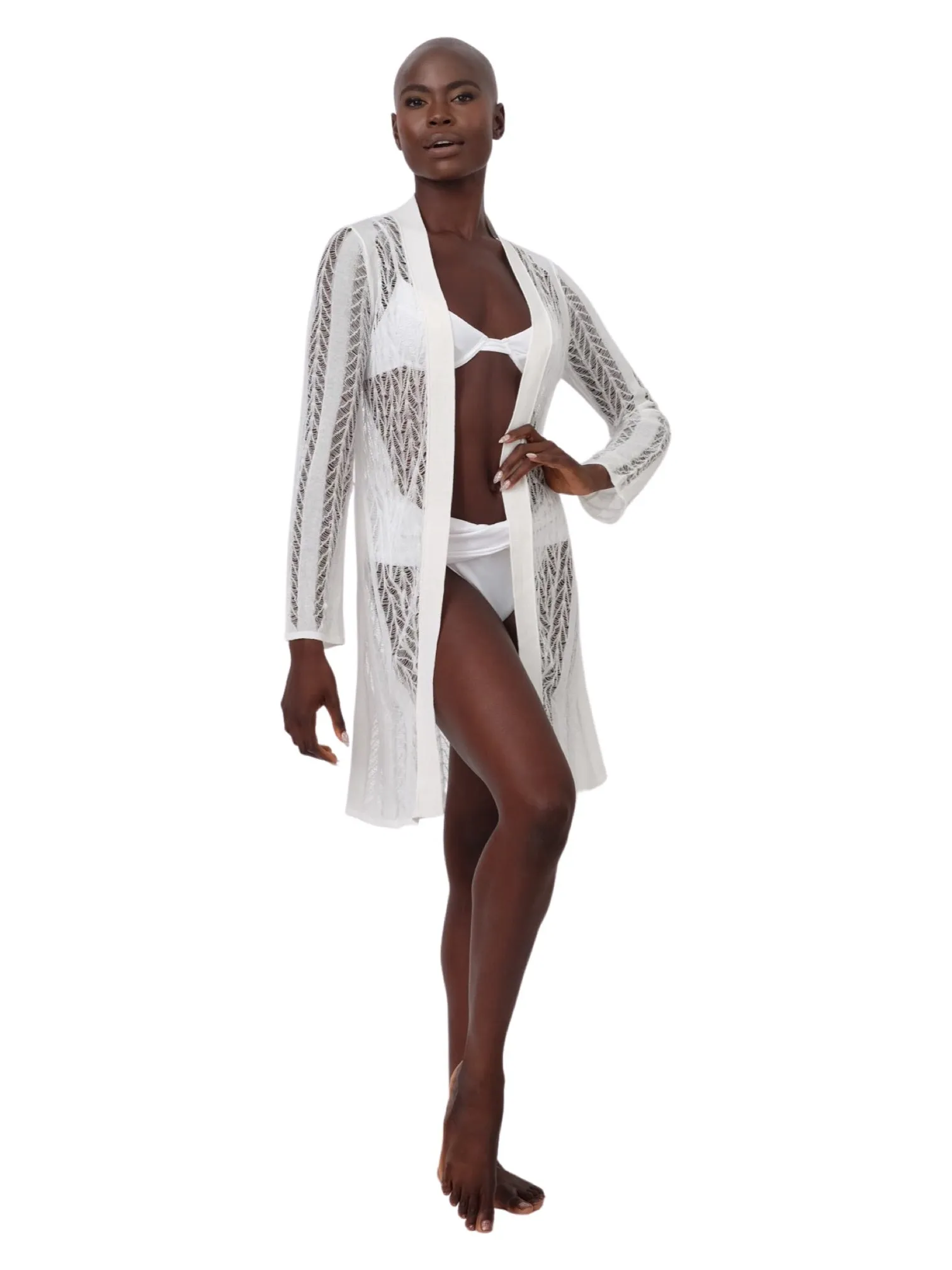 White Knit Summer Cardigan