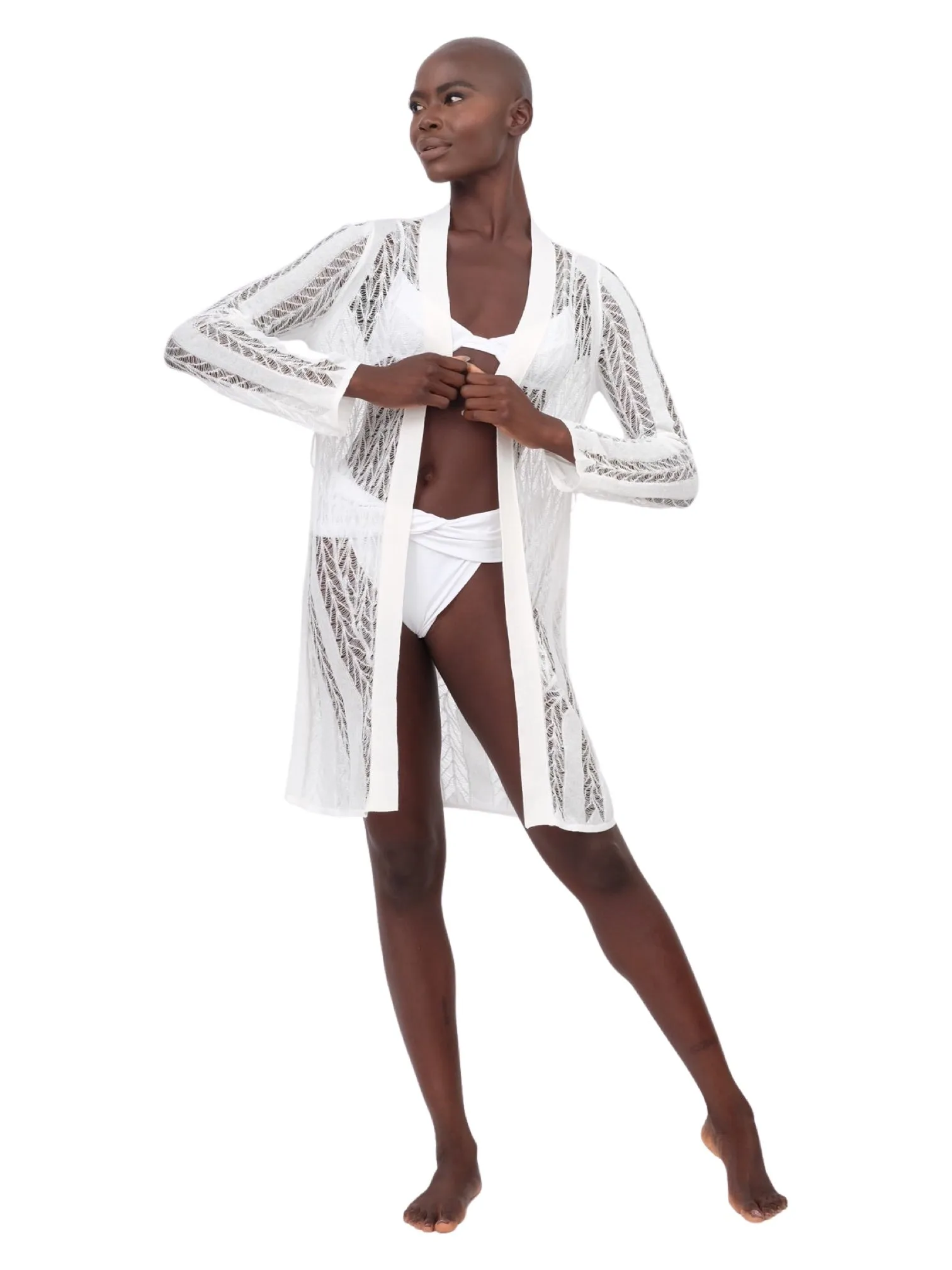White Knit Summer Cardigan